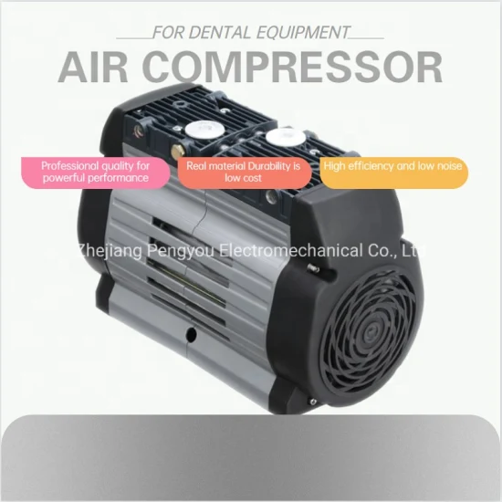 Compresseur d'air 50L Pompe portable 550W Dentaire Silencieux