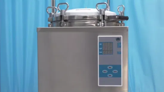 Stérilisateur automatique d'autoclave à vapeur à pression verticale de 75L 100L 120L 150L